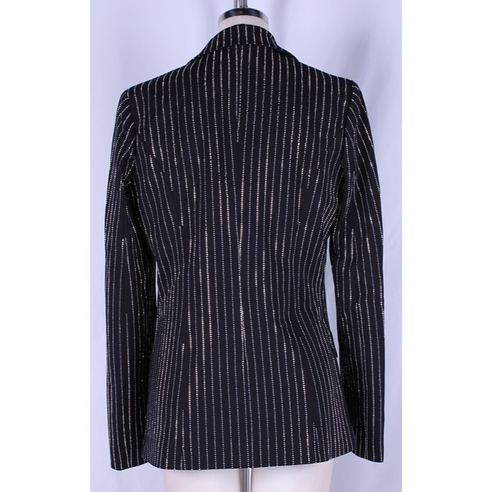 Pinstripe Rhinestone Blazer - Picture 6 of 7